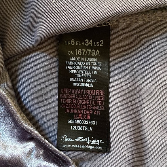 Miss Selfridge Velour Bodysuit - Picture 3 of 4